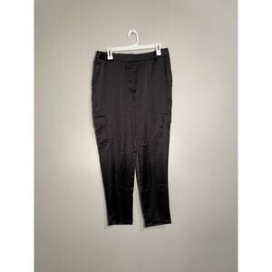 Bailey/44‎ Black Satin Tapered Pants